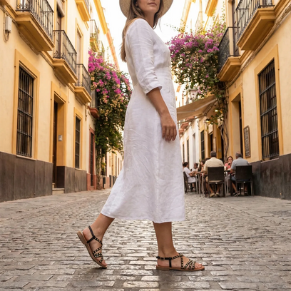 Tova Sandali da donna in pelle Neri