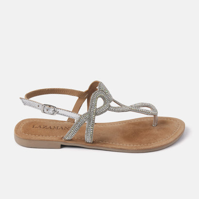Emily Women's Sandals Leather Silver