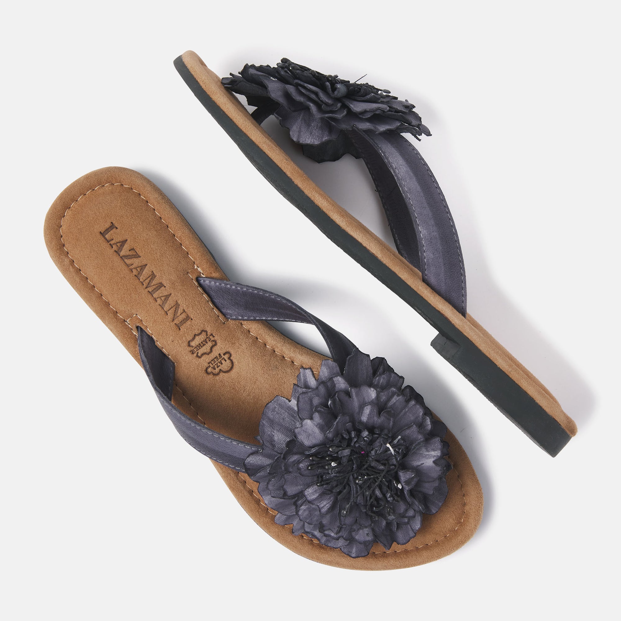 Women's Slippers Black Lazamani Official