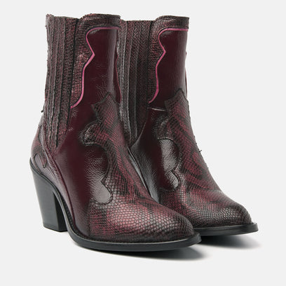 Womens Ankle Boots 35.110 Bordo