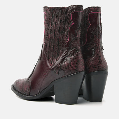 Womens Ankle Boots 35.110 Bordo