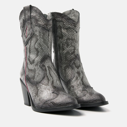 Women's Boots 35.120 Grey-Python