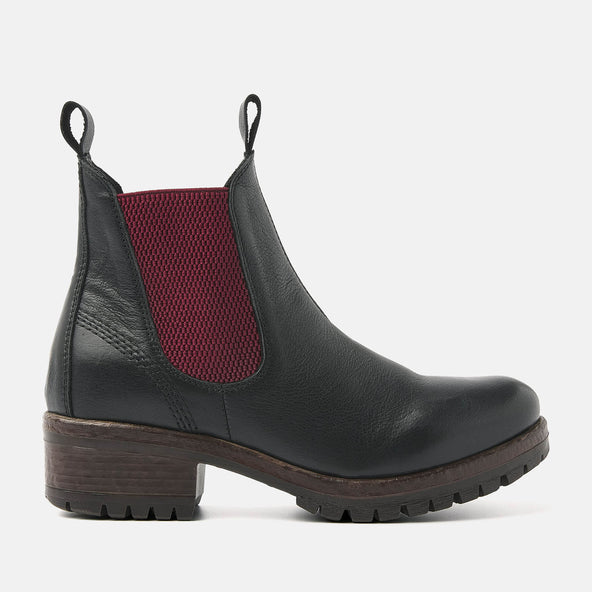 Women's Chelsea Boots 68.002 Black-Red