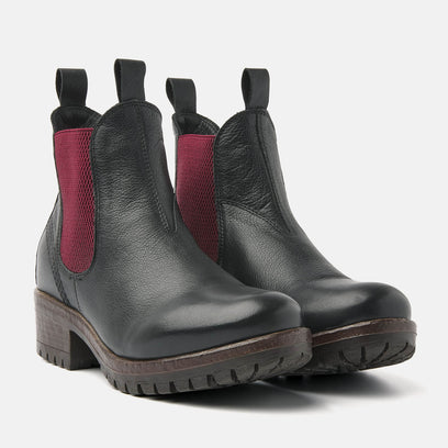 Women's Chelsea Boots 68.002 Black-Red