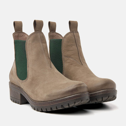 Women's Chelsea Boots 68.002 Taupe-Green