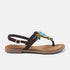 Naomi Women's Suede Sandals Brown Multi
