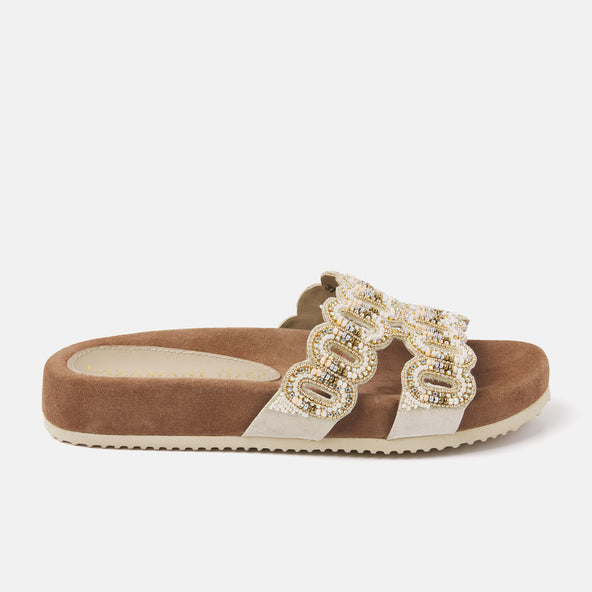 Women's Slippers 75.391 Beige