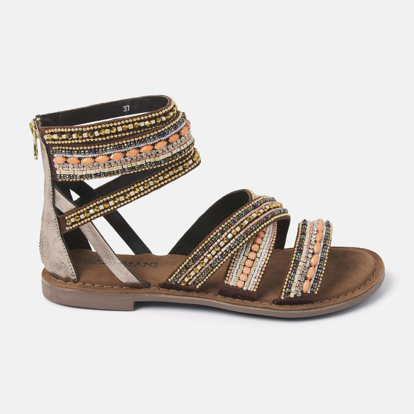 Women's Sandals 75.393 Brown