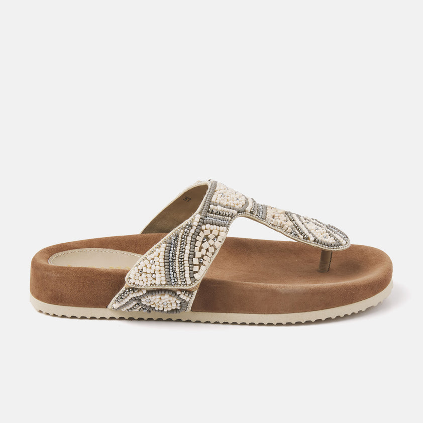 Women's Slippers 75.397 Beige