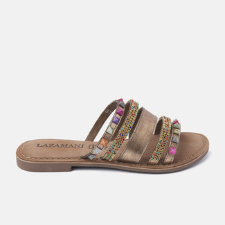 Women's Slippers 75.403 Copper Combi