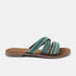 Marlin Women's Leather Slippers Aqua