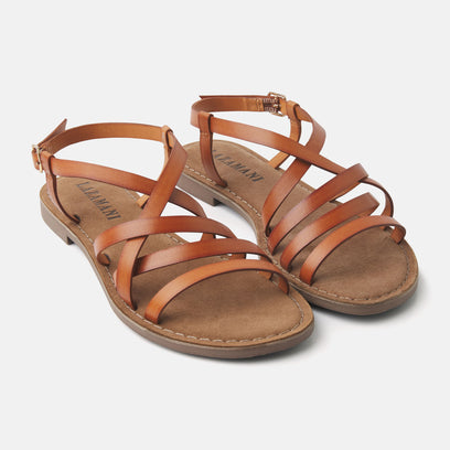 Lucy Women's Leather Sandals Tan