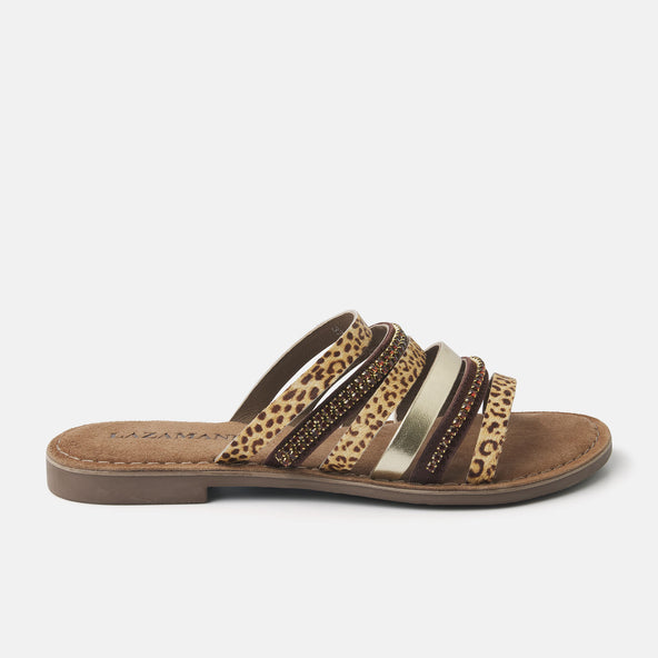 Women's Slippers 75.532 Leopard