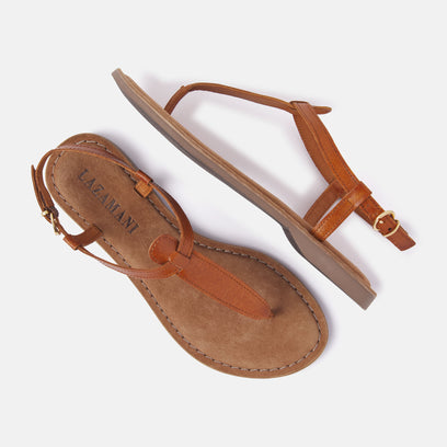 Iris Women's Leather Sandals Tan