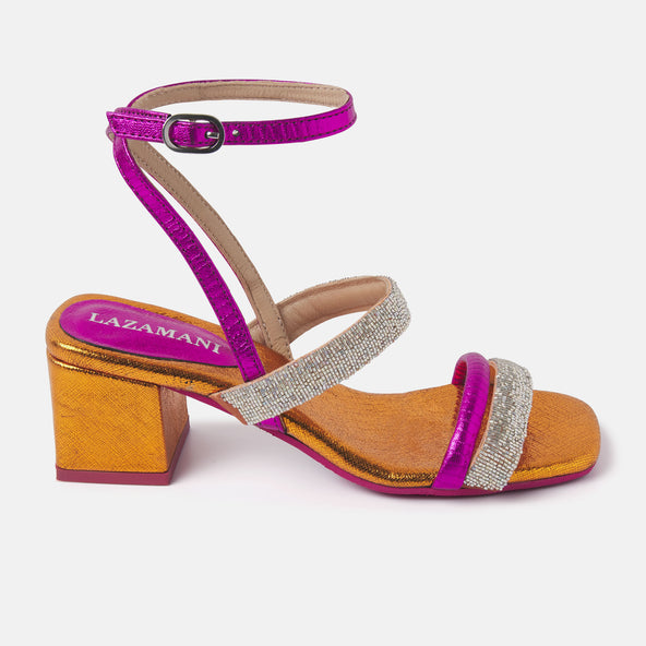 Women's Sandals 85.563 Orange Multi