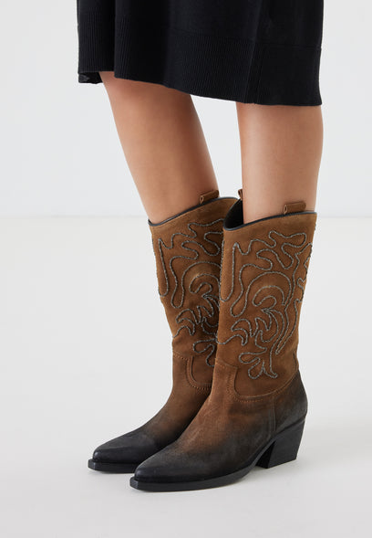 Women's Boots 85.633 Cognac