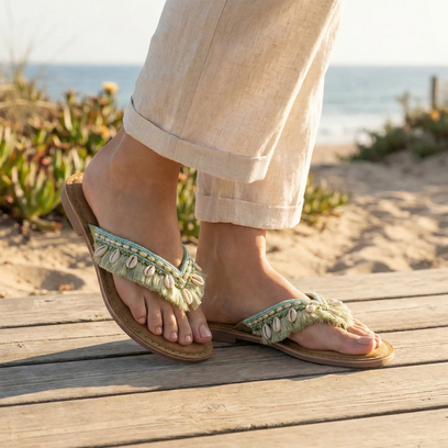 Annika Pantofole da Donna Menta