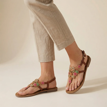 Dante Women's Leather Sandals Pink