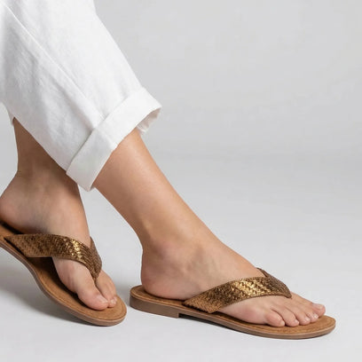 Jule Pantofole da Donna Rame