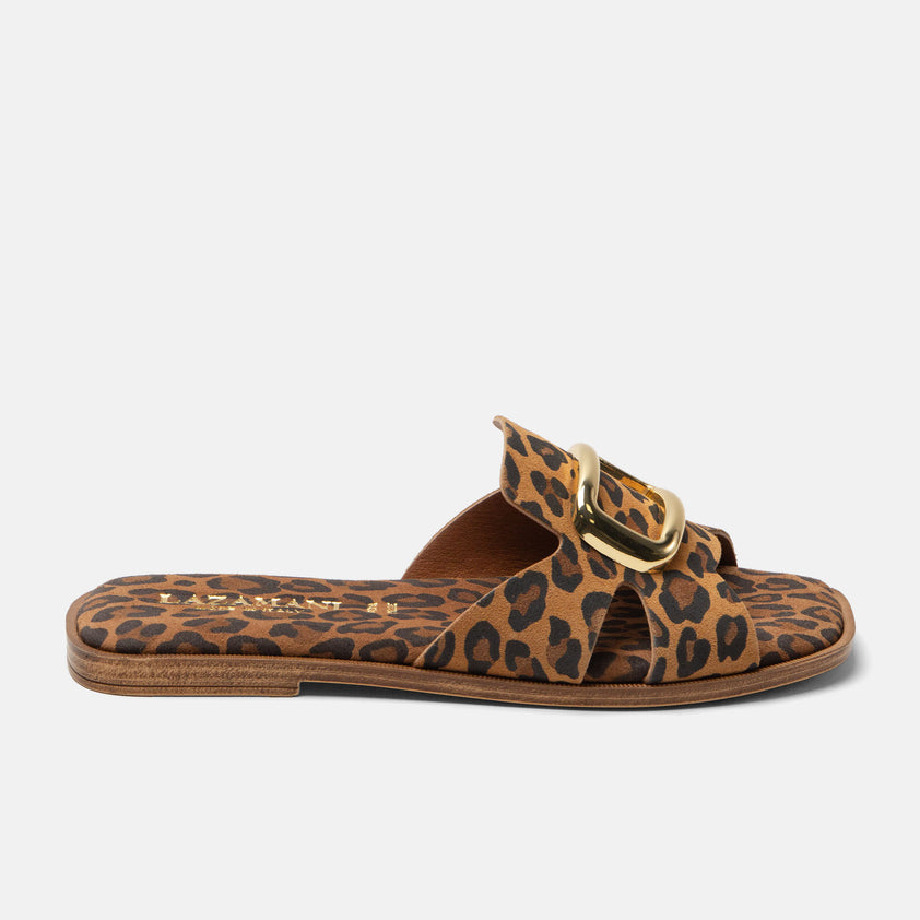 Vito Pantofole Scamosciate da Donna Leopardate