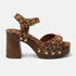 Luisa Women's Suede Clogs Leopard