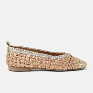 Brisa Women's Ballerinas Leather Peach