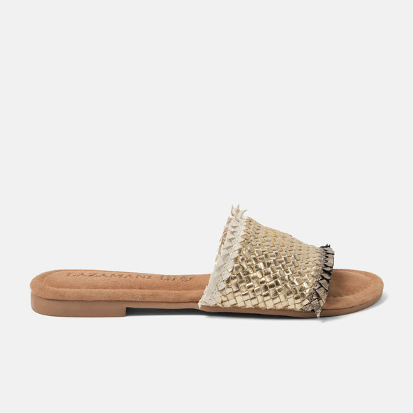 Candie Women's Slippers Leather Platino