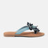 Peony Women's Slippers Leather Denim
