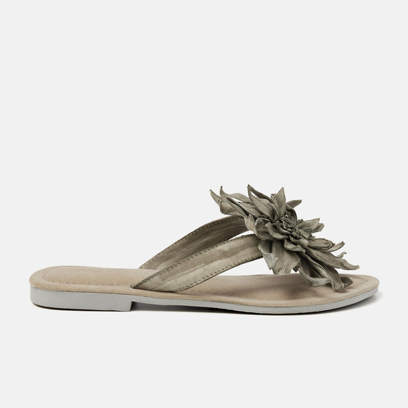 Daisy Women's Leather Slippers Sage