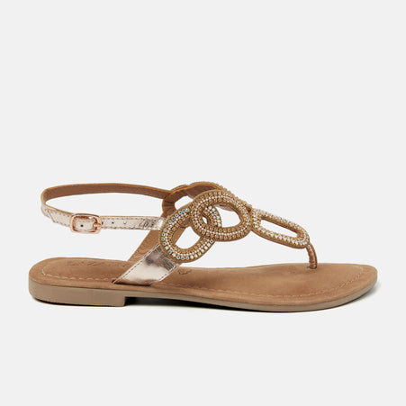 Kate Women's Leather Sandals Peach