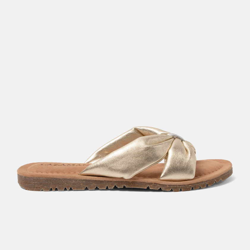 Edita Women's Slippers Leather Gold