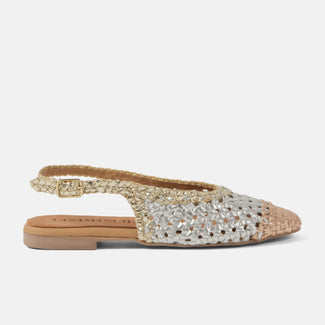 Novia Women's Ballerinas Leather Silver