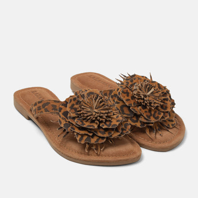 Nomi Women's Suede Slippers Leopard