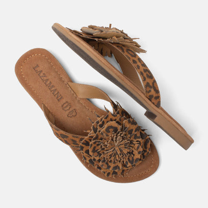 Nomi Women's Suede Slippers Leopard