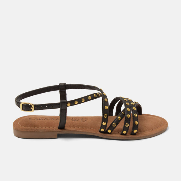 Tova Women's Leather Sandals Black