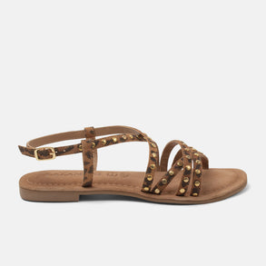 Tova Women's Suede Sandals Leopard