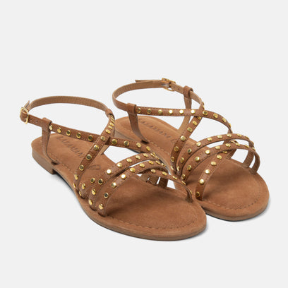 Tova Women's Leather Sandals Tan