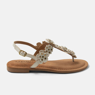 Pippa Women's Leather Sandals White