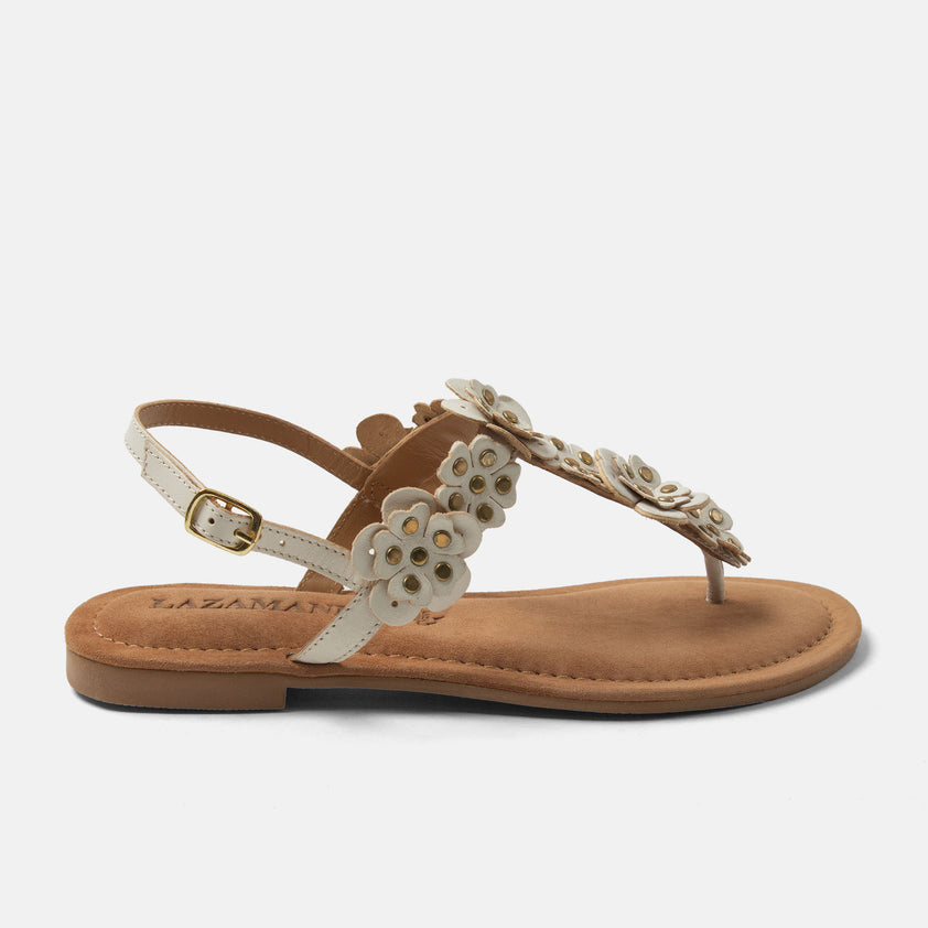 Pippa Women's Leather Sandals White