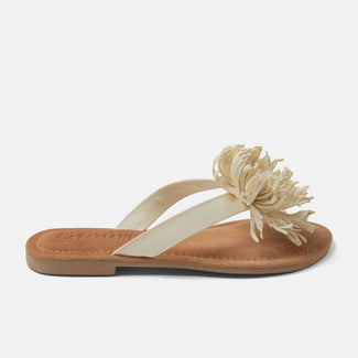 Roza Women's Leather Slippers Offwhite