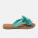 Roza Women's Leather Slippers Turquoise