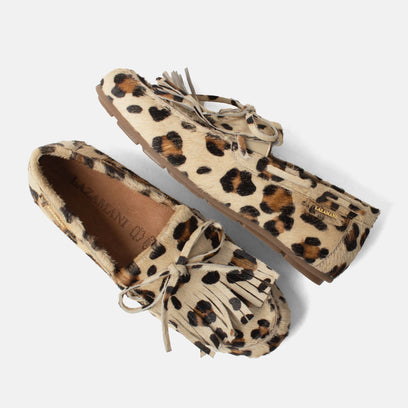 Billy Women's Mocassins Pony Hair Leopard