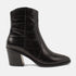 Ot Women's Ankle Boots Leather Black