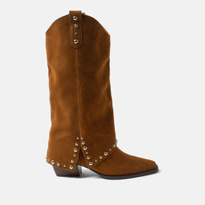 Jane Women's Suede Boots Cognac