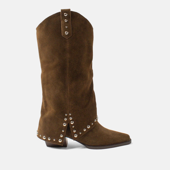 Jane Women's Suede Boots Moss