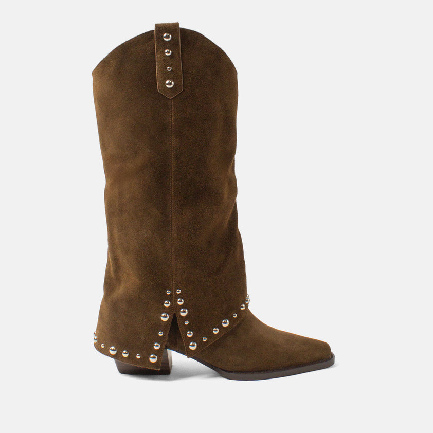 Jane Women's Suede Boots Moss