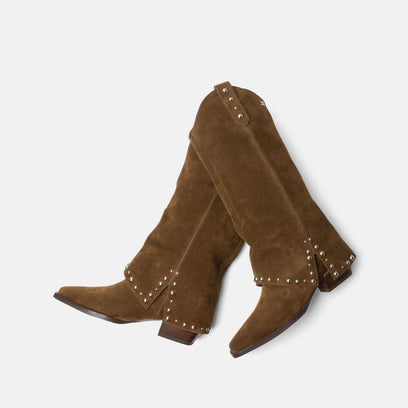Jane Women's Suede Boots Moss