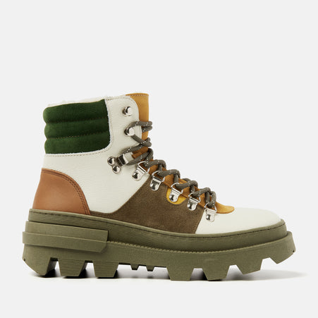 Vere Women's Leather Hiking Boots Green