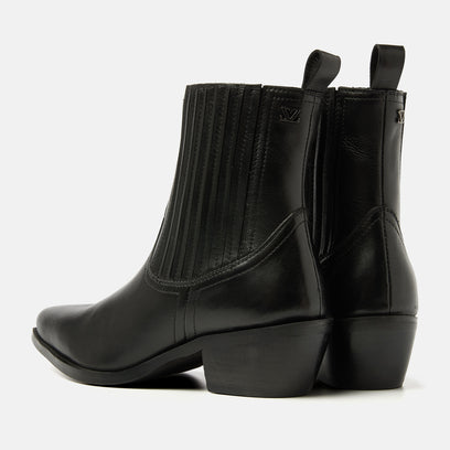 Jade Women's Leather Chelsea Boots Black