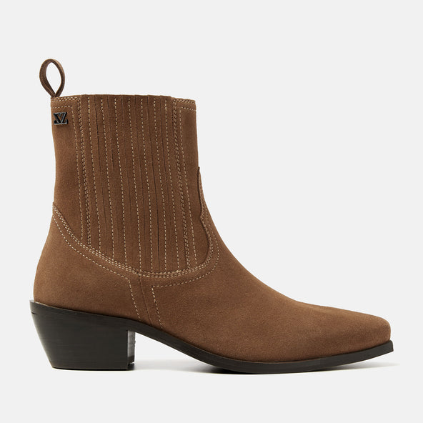 Jade Women's Suede Chelsea Boots Taupe